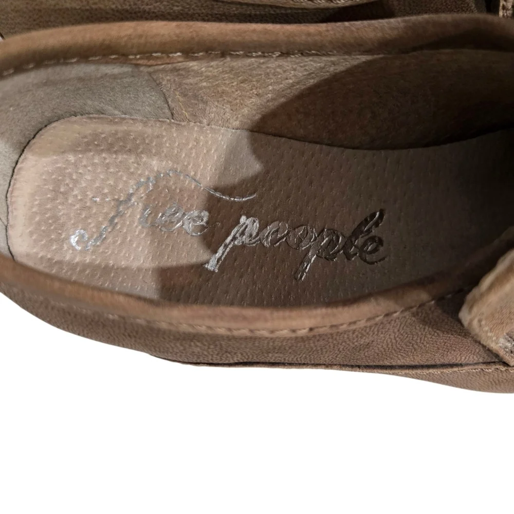 Free People Brown Western Oxford Loafers 7